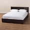 Baxton Studio Larsine Modern Brown Finished Queen Size Platform Storage Bed 148-8260 - alternate 5